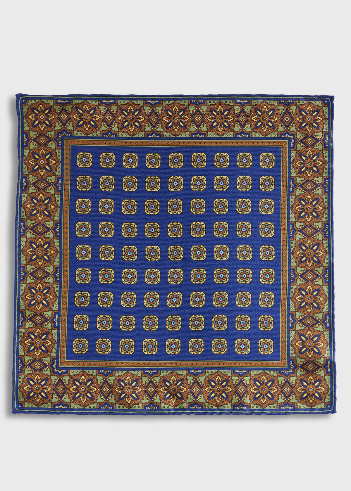 Paul Stuart Premium | Medallion Print Pocket Square