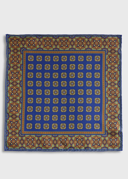 Paul Stuart Premium | Medallion Print Pocket Square