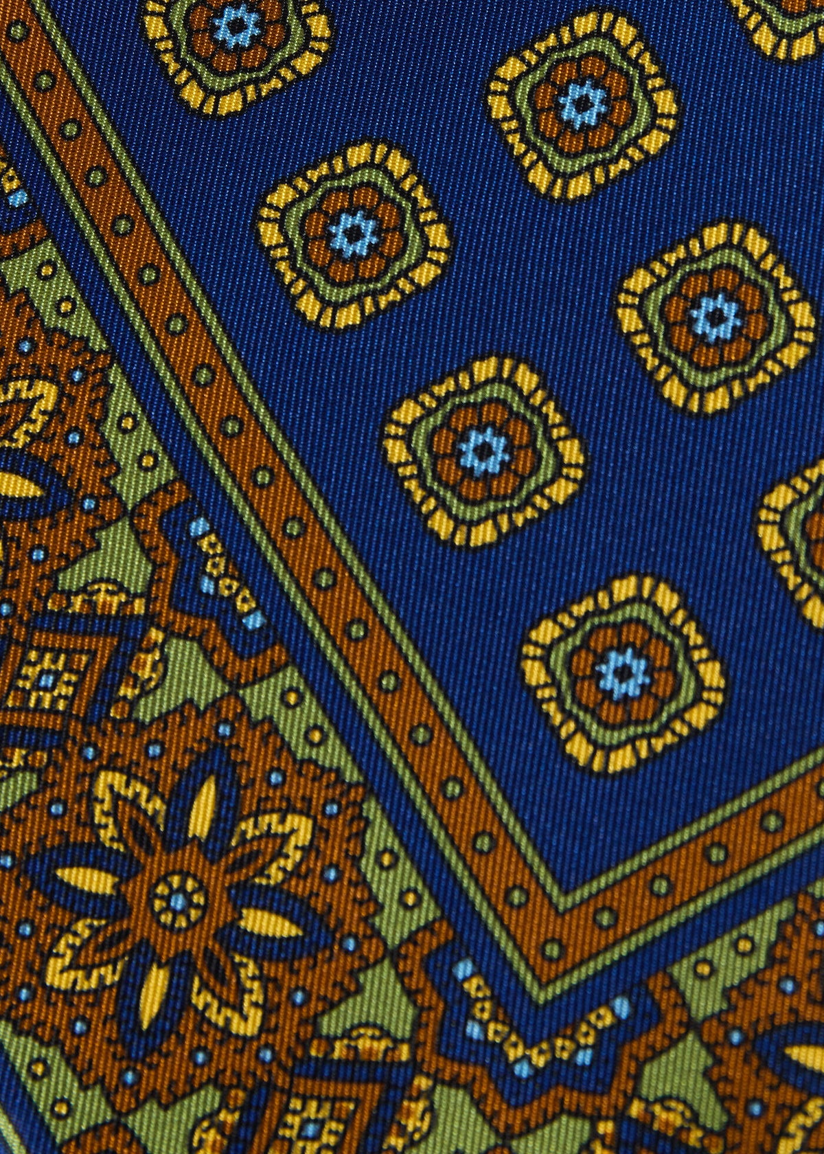 Paul Stuart Premium | Medallion Print Pocket Square