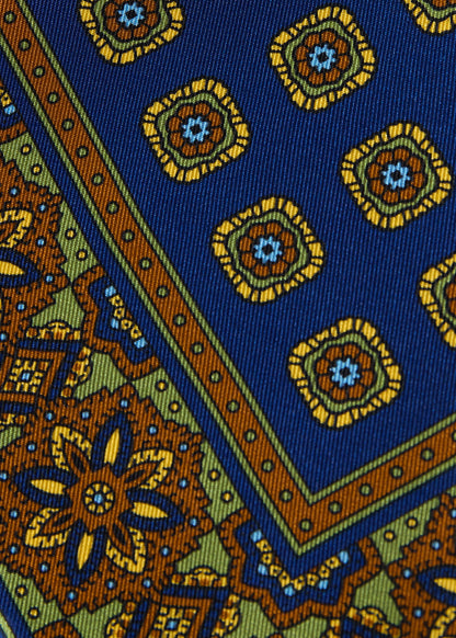 Paul Stuart Premium | Medallion Print Pocket Square