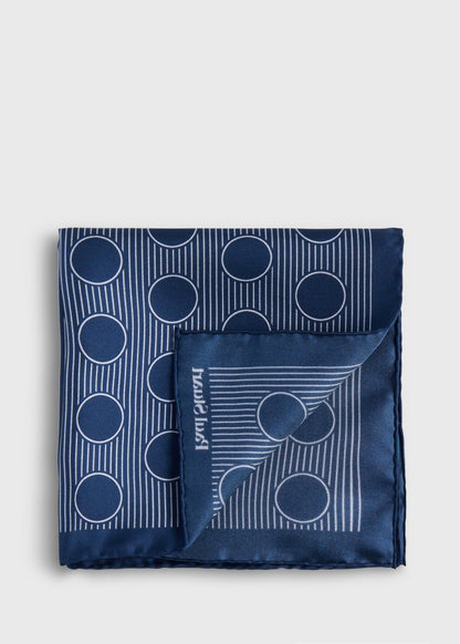 Paul Stuart Trending | Printed Silk Large Dot Pocket Square