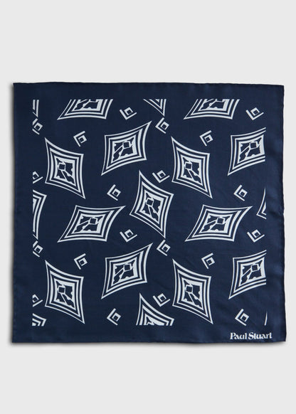 Paul Stuart Hot Sale | Geometric Print Pocket Square