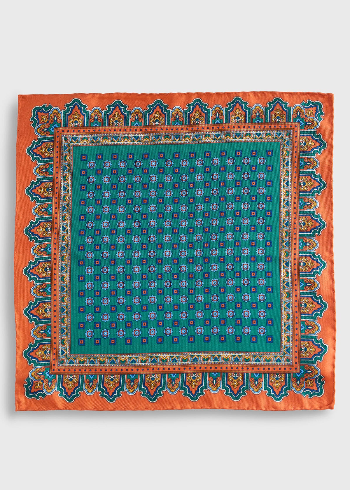 Paul Stuart Deals | Medallion Print Pocket Square