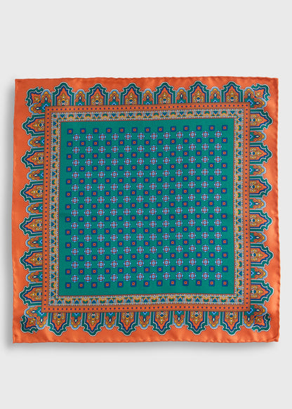 Paul Stuart Deals | Medallion Print Pocket Square
