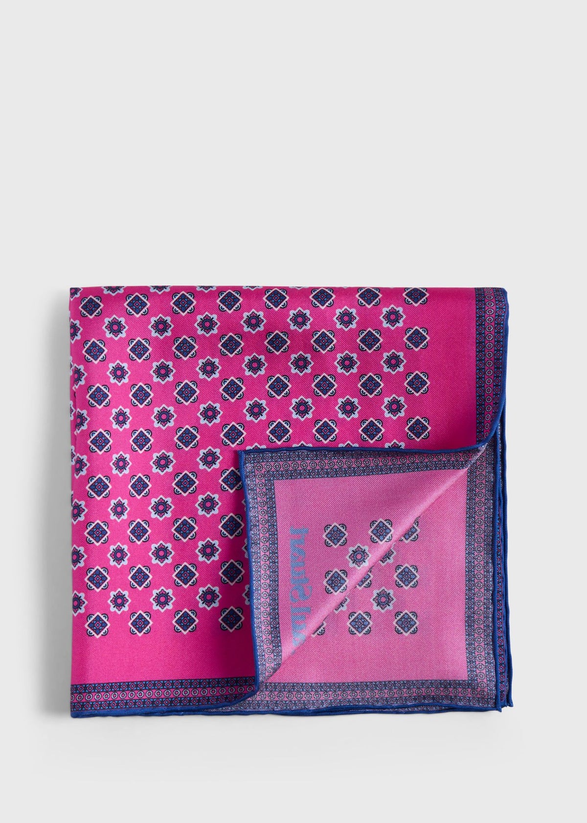 Paul Stuart Best Price | Printed Silk Medallion Pocket Square