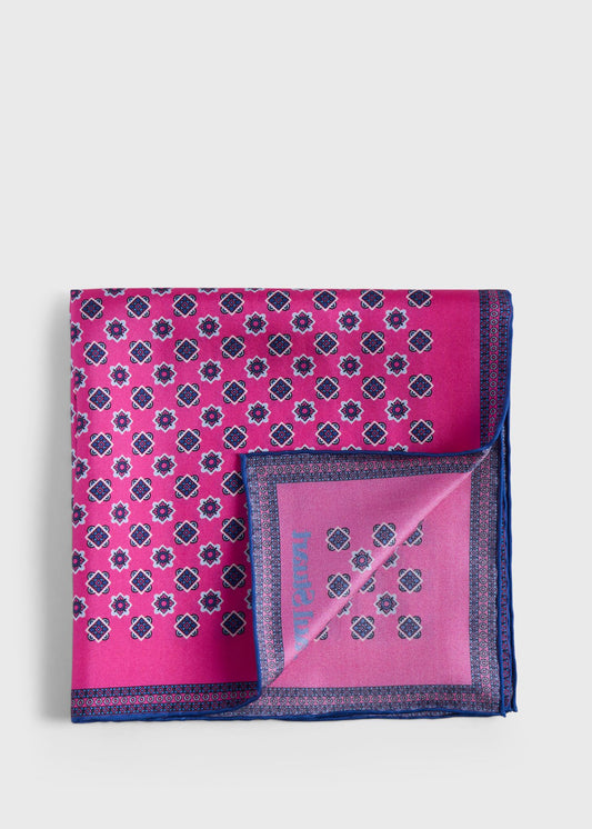 Paul Stuart Best Price | Printed Silk Medallion Pocket Square