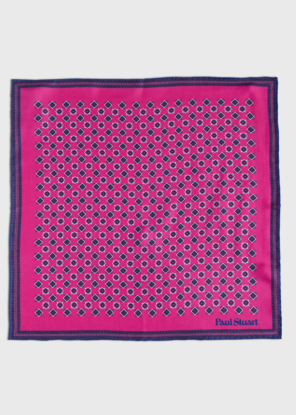 Paul Stuart Best Price | Printed Silk Medallion Pocket Square