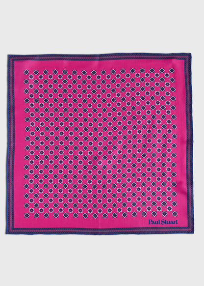 Paul Stuart Best Price | Printed Silk Medallion Pocket Square