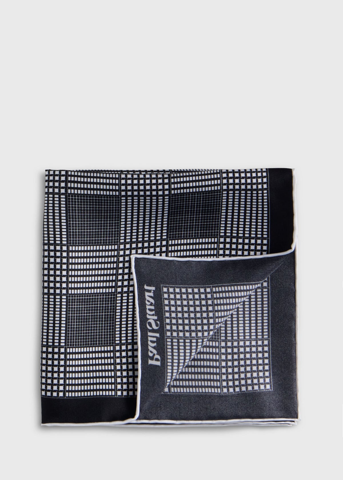 Paul Stuart Customer Favorite | Glen Plaid Silk Pocket Square