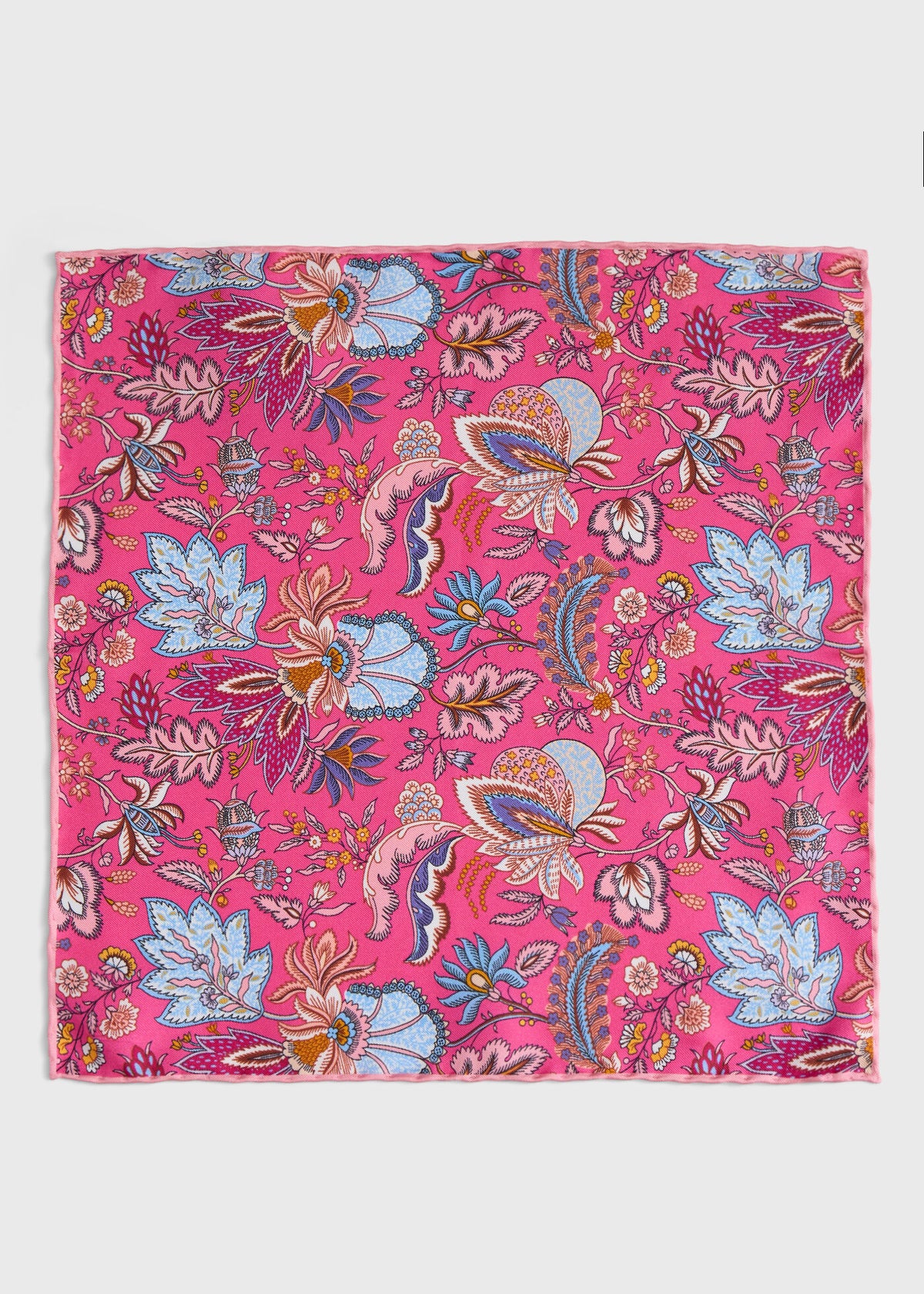Paul Stuart Special Offer | Printed Silk Floral Pocket Square