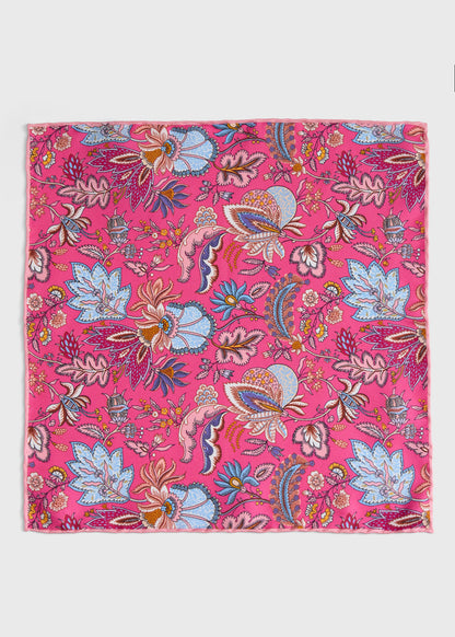 Paul Stuart Special Offer | Printed Silk Floral Pocket Square