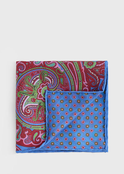 Paul Stuart Best Price | Printed Silk Paisley Pocket Square