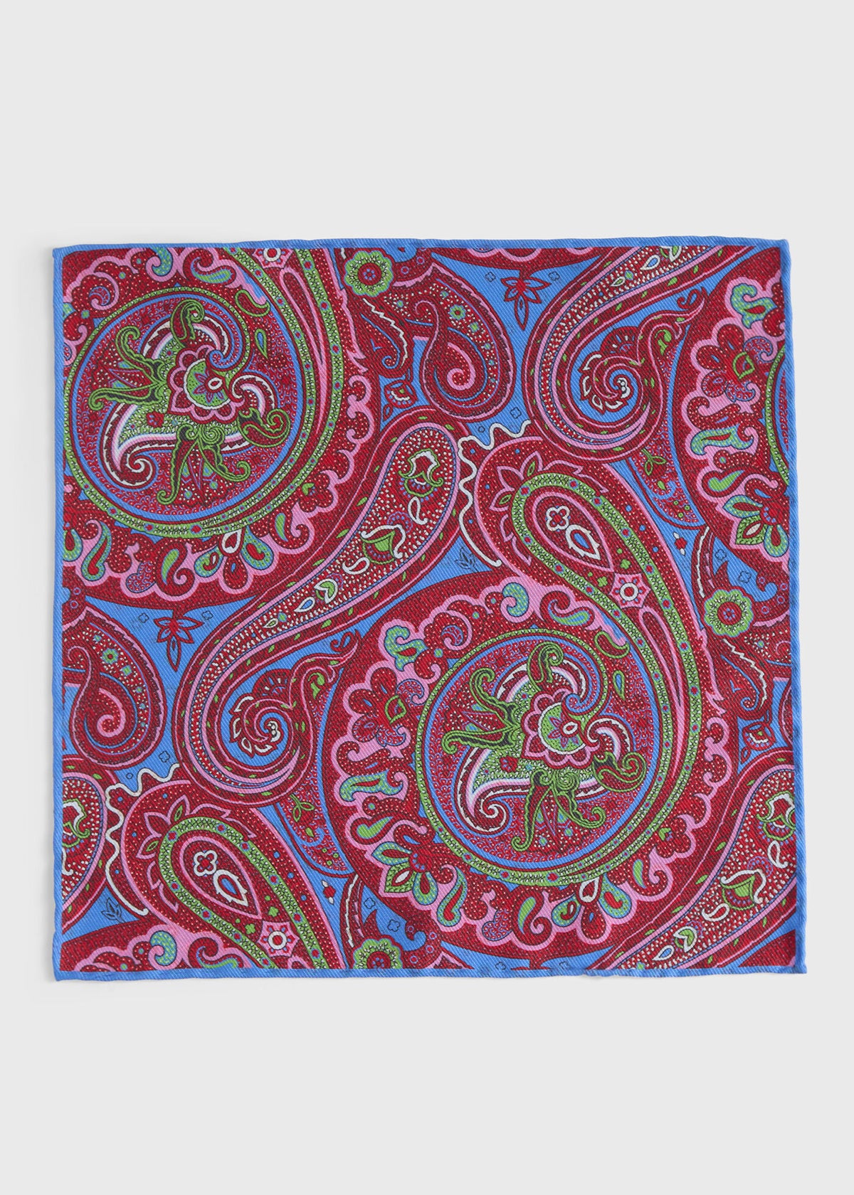 Paul Stuart Best Price | Printed Silk Paisley Pocket Square