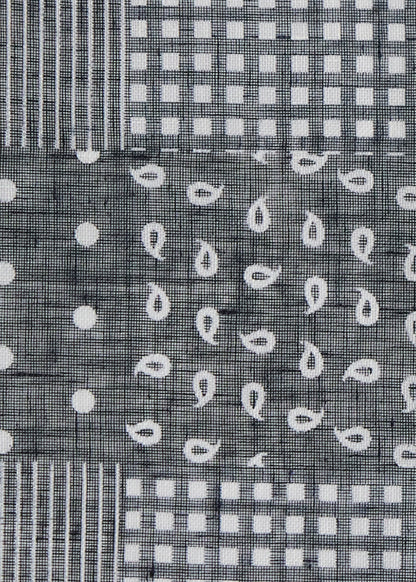 Paul Stuart Discount | Linen Tonal Patchwork Pocket Square