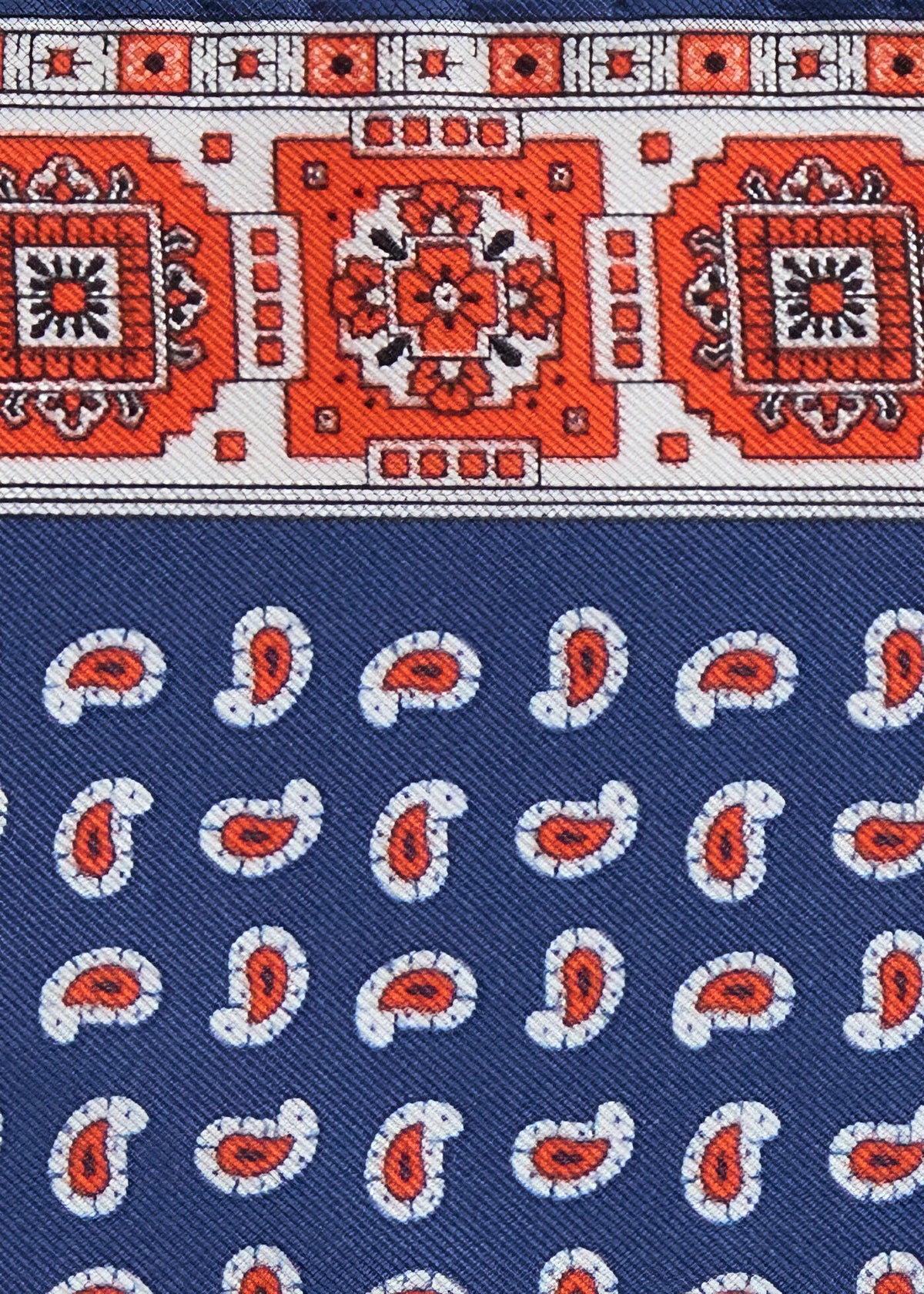 Paul Stuart Everyday | Printed Silk Geometric Pocket Square