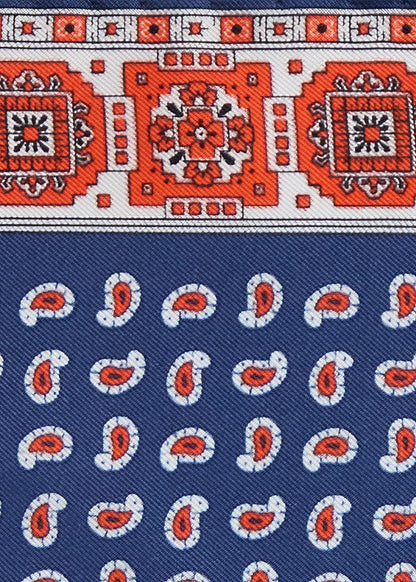 Paul Stuart Everyday | Printed Silk Geometric Pocket Square