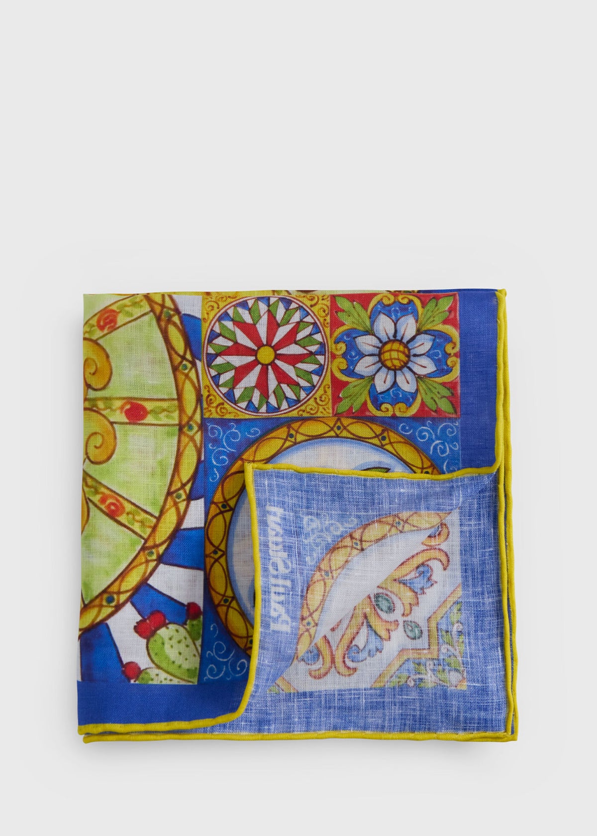Paul Stuart Signature | Linen Jungle Print Pocket Square