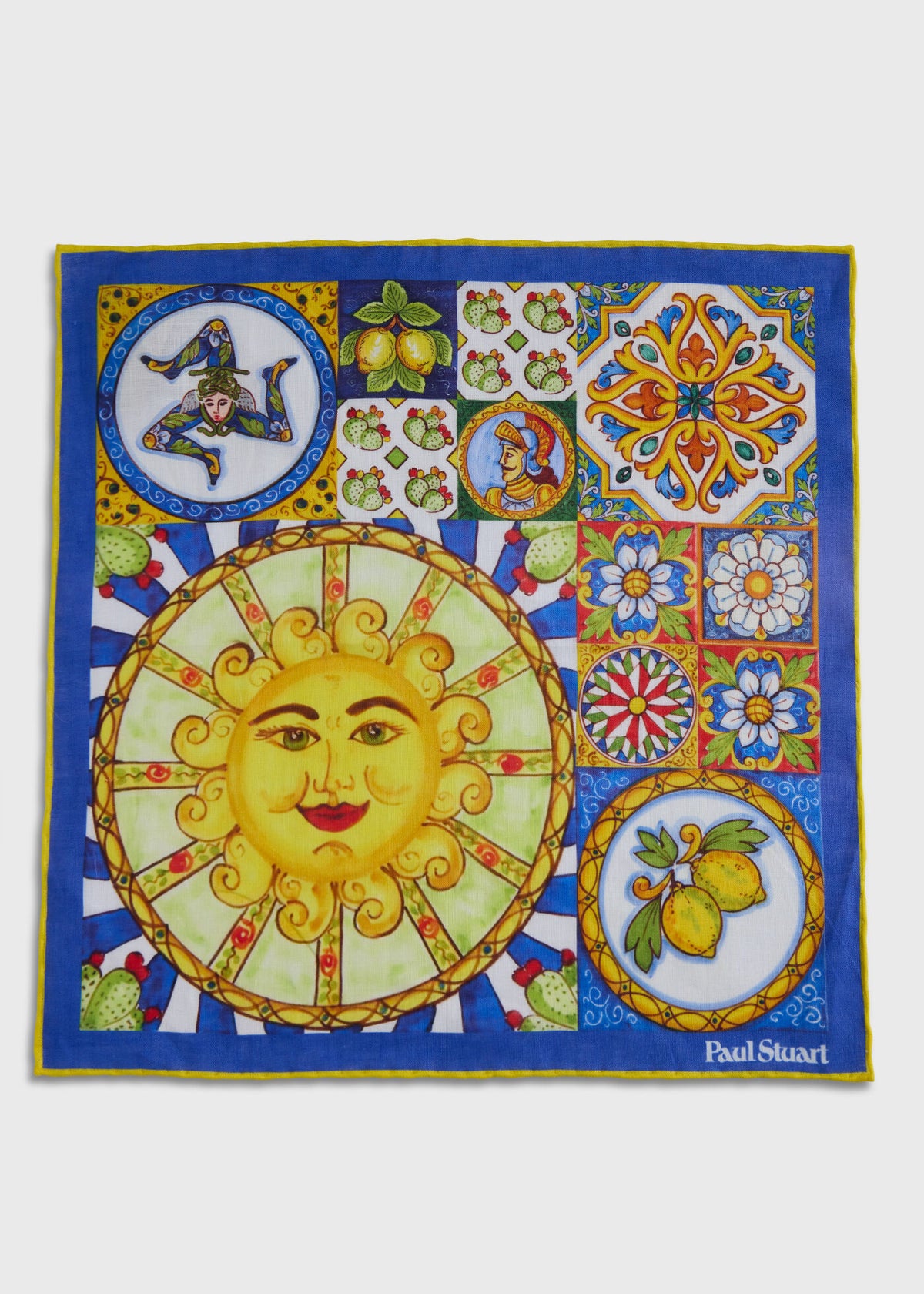 Paul Stuart Signature | Linen Jungle Print Pocket Square