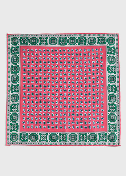 Paul Stuart Best Seller | Printed Silk Geometric Pocket Square