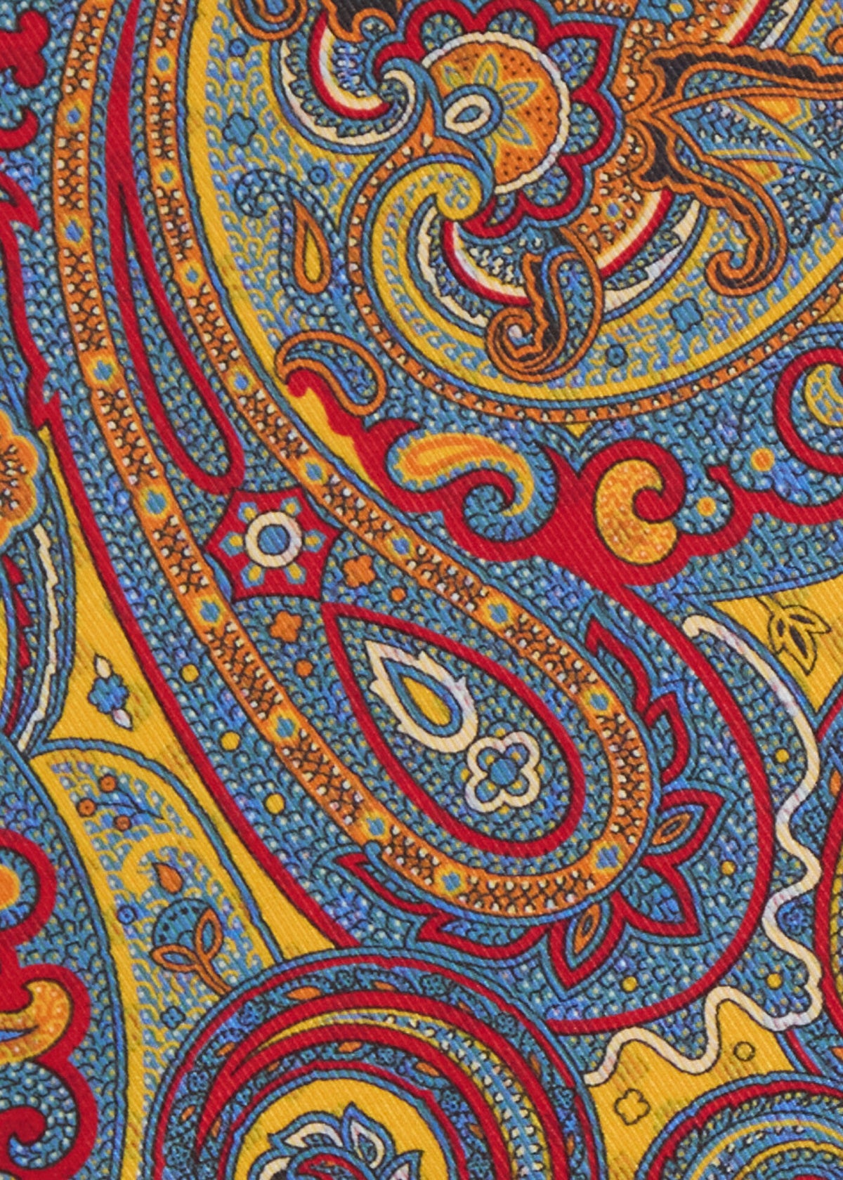 Paul Stuart Discount | Printed Silk Paisley Pocket Square