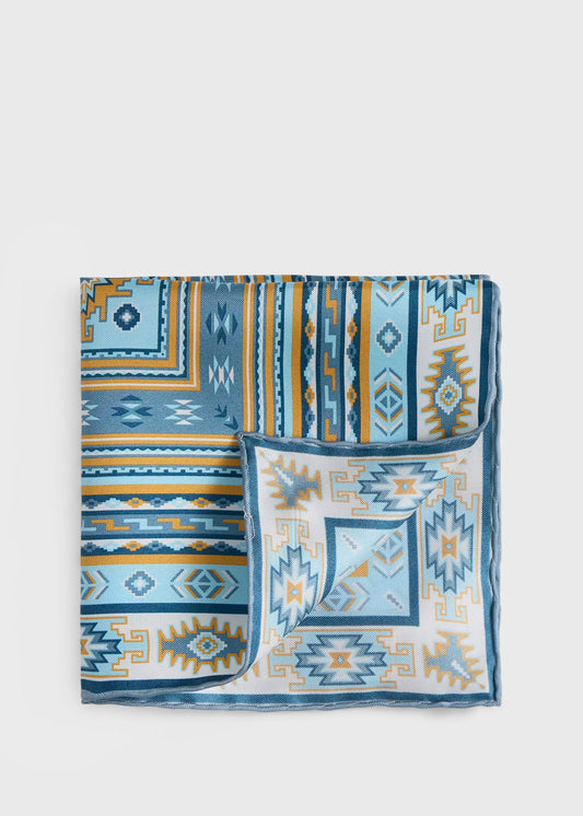 Paul Stuart Deals | Printed Silk Pattern Pocket Square