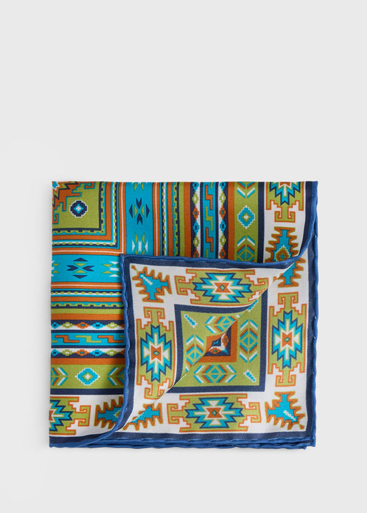 Paul Stuart Great Value | Printed Silk Pattern Pocket Square
