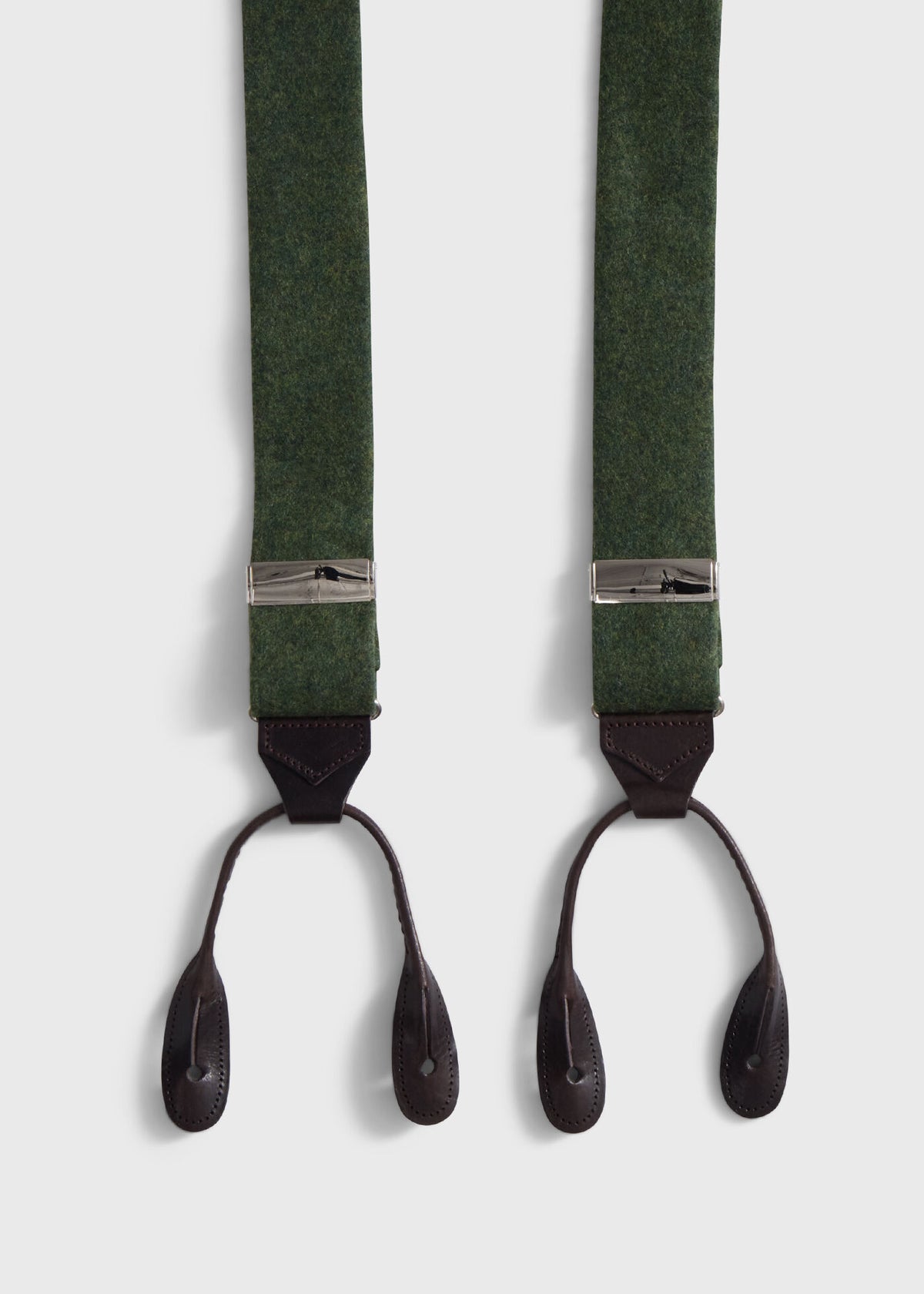 Paul Stuart Best Seller | Leather Trim Suspenders