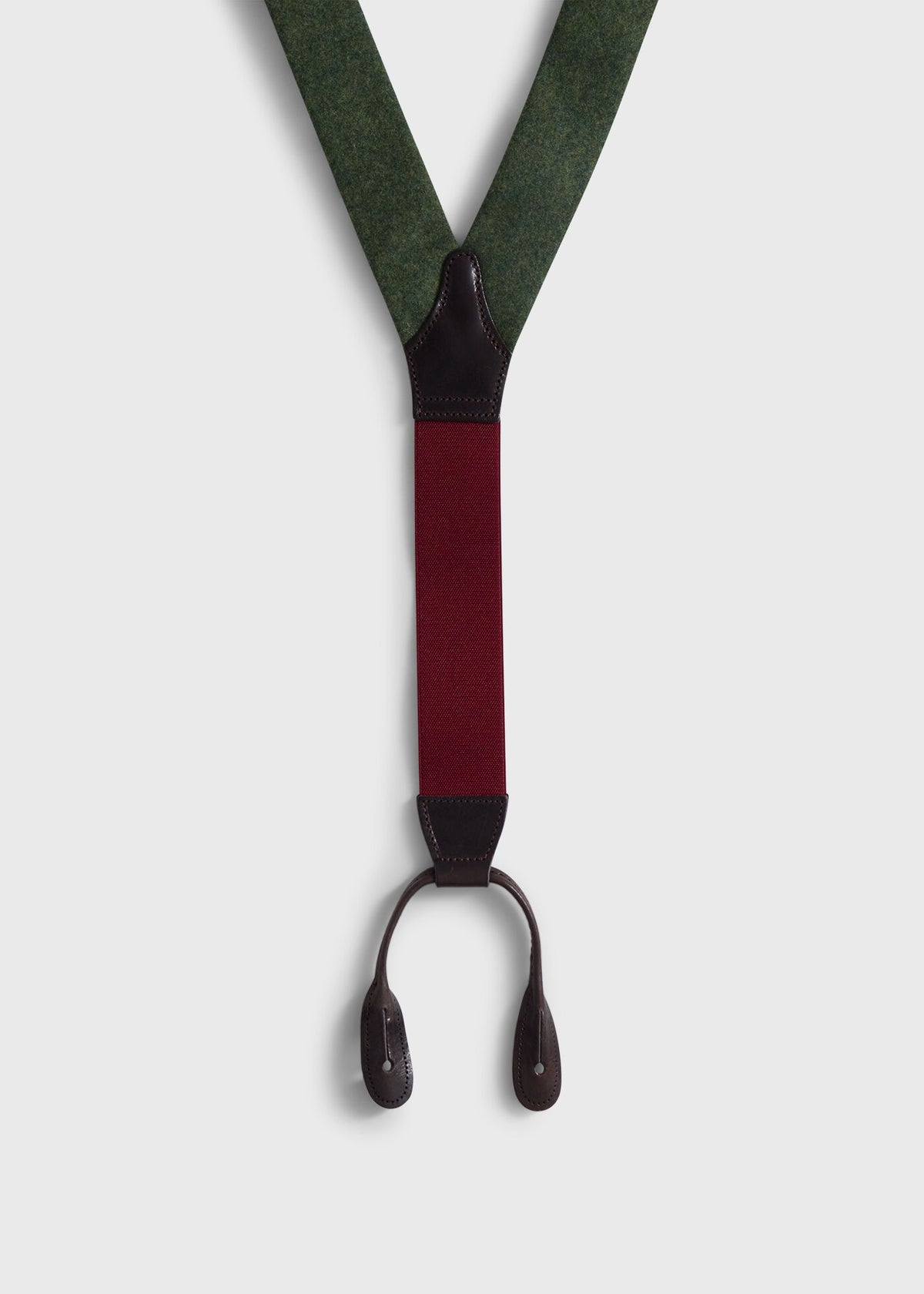 Paul Stuart Best Seller | Leather Trim Suspenders
