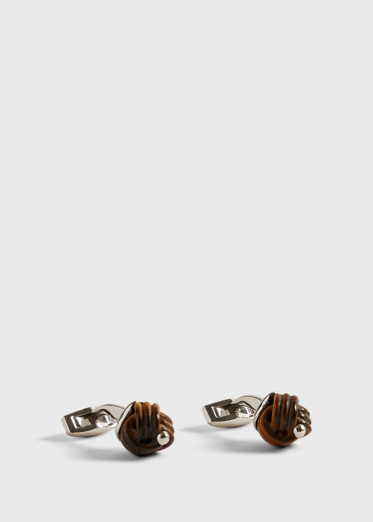 Paul Stuart New | Sterling Silver with Tiger Eye Carved Knot