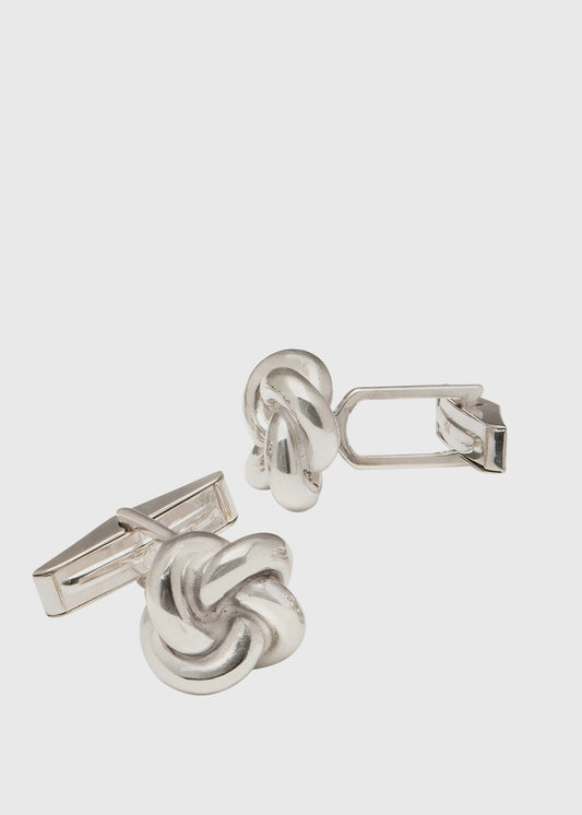 Paul Stuart Trending | Sterling Silver Knot Cufflinks