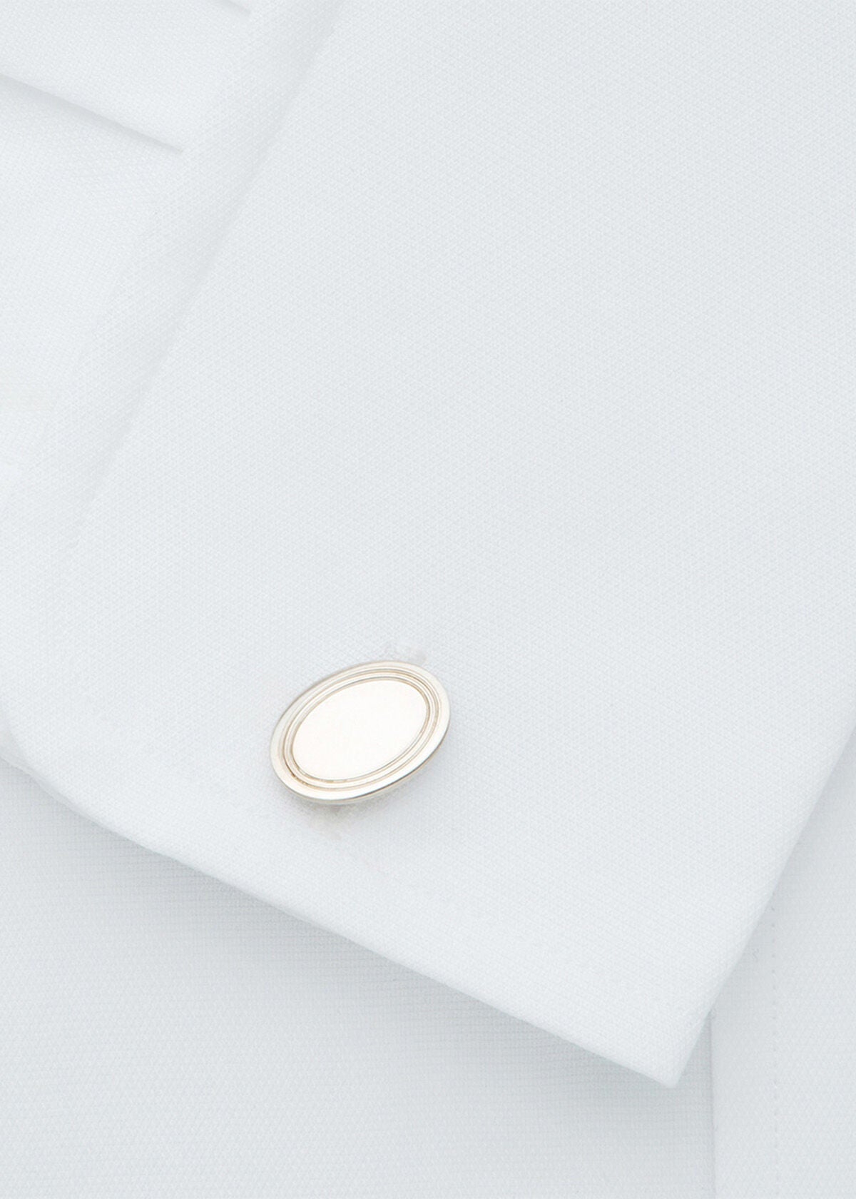 Paul Stuart Special Offer | Sterling Silver Double Oval Cuff Links