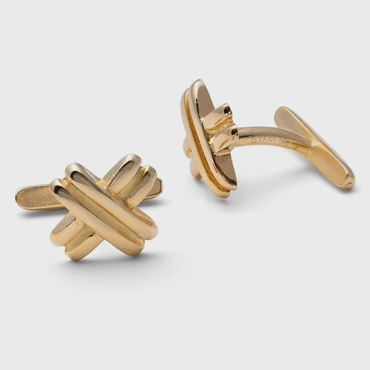 Paul Stuart Great Value | Gold Vermeil "X" Cufflinks