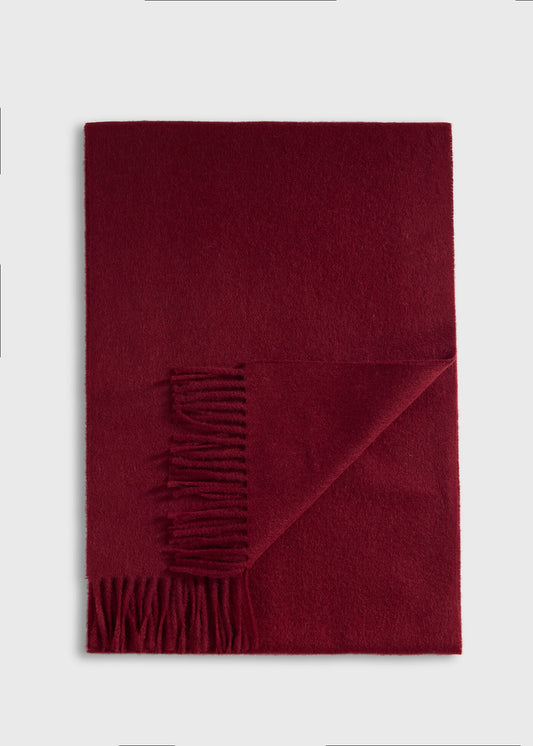 Paul Stuart Customer Favorite | Cashmere Scarf with Man on the Fence Logo