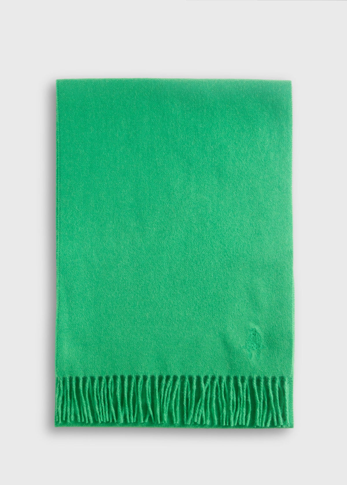 Paul Stuart Best Price | Cashmere Scarf with Man on the Fence Logo