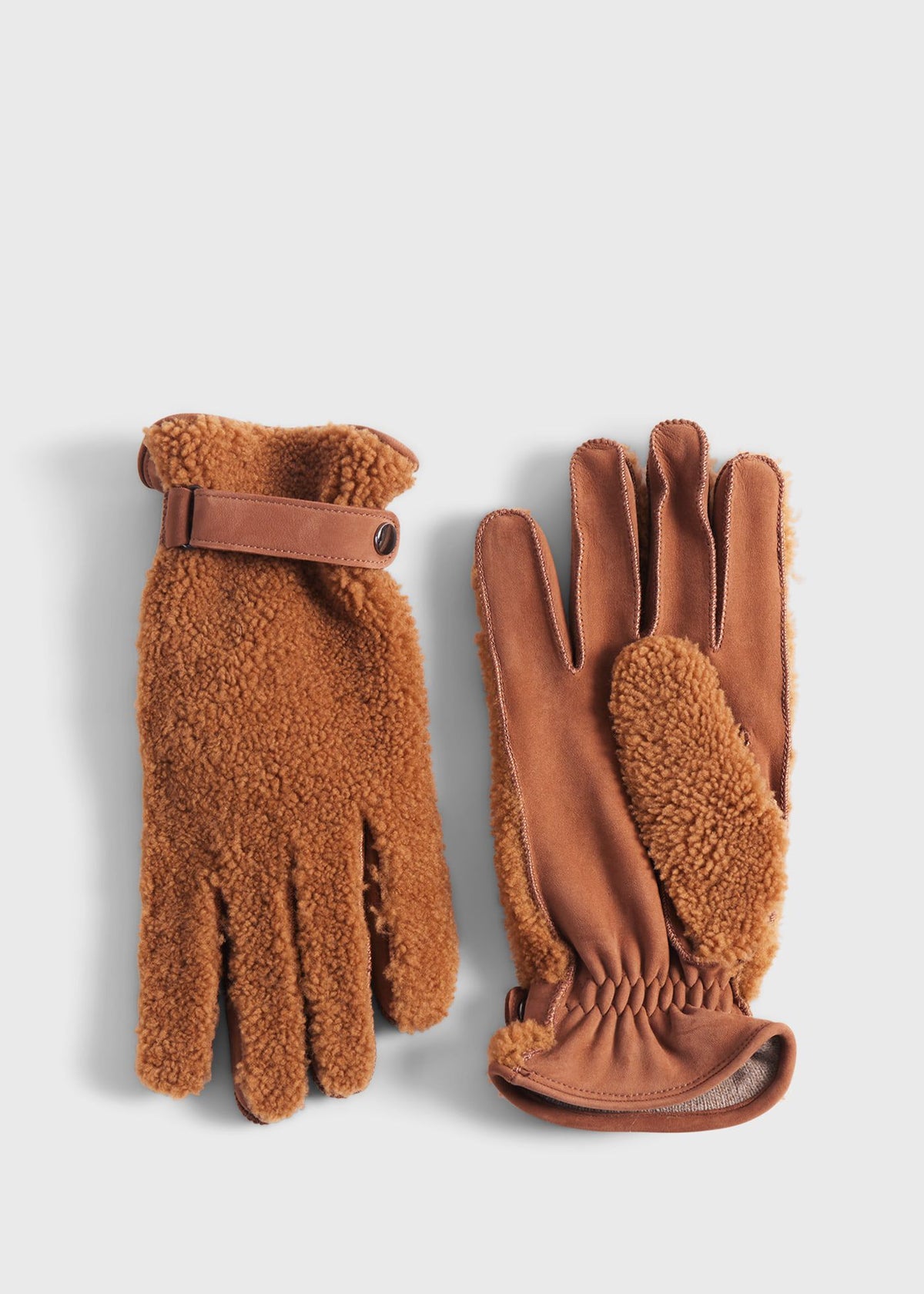 Paul Stuart Hot Sale | Shearling and Leather Gloves