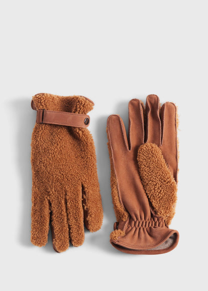 Paul Stuart Hot Sale | Shearling and Leather Gloves