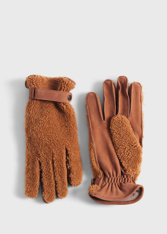 Paul Stuart Hot Sale | Shearling and Leather Gloves