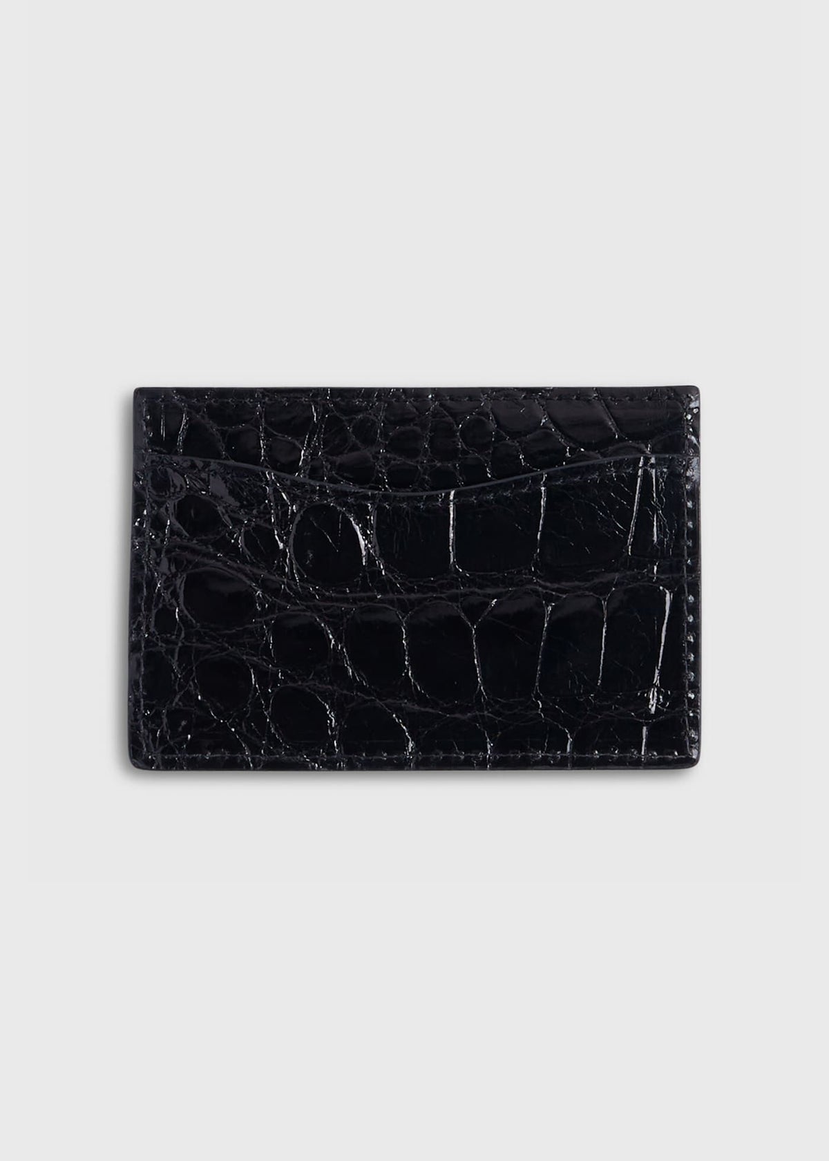 Paul Stuart Special Offer | Glazed Alligator Flat Card Case