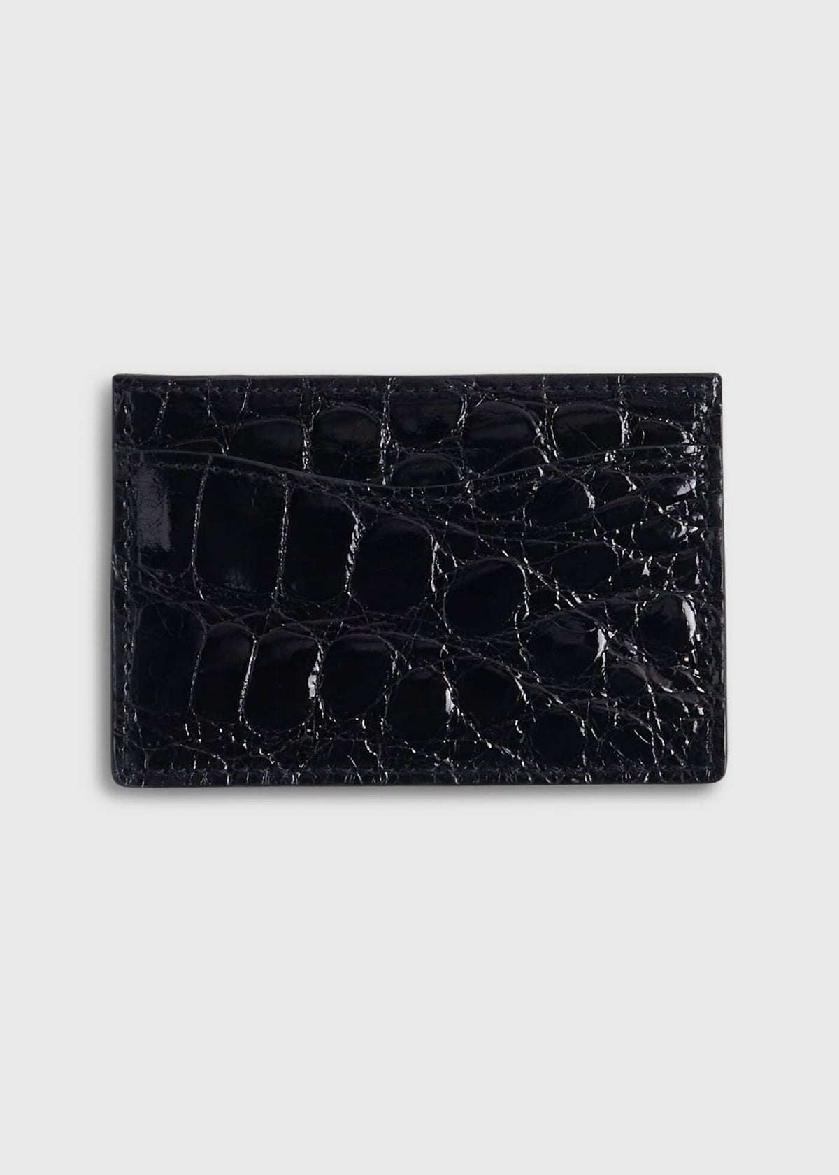 Paul Stuart Special Offer | Glazed Alligator Flat Card Case