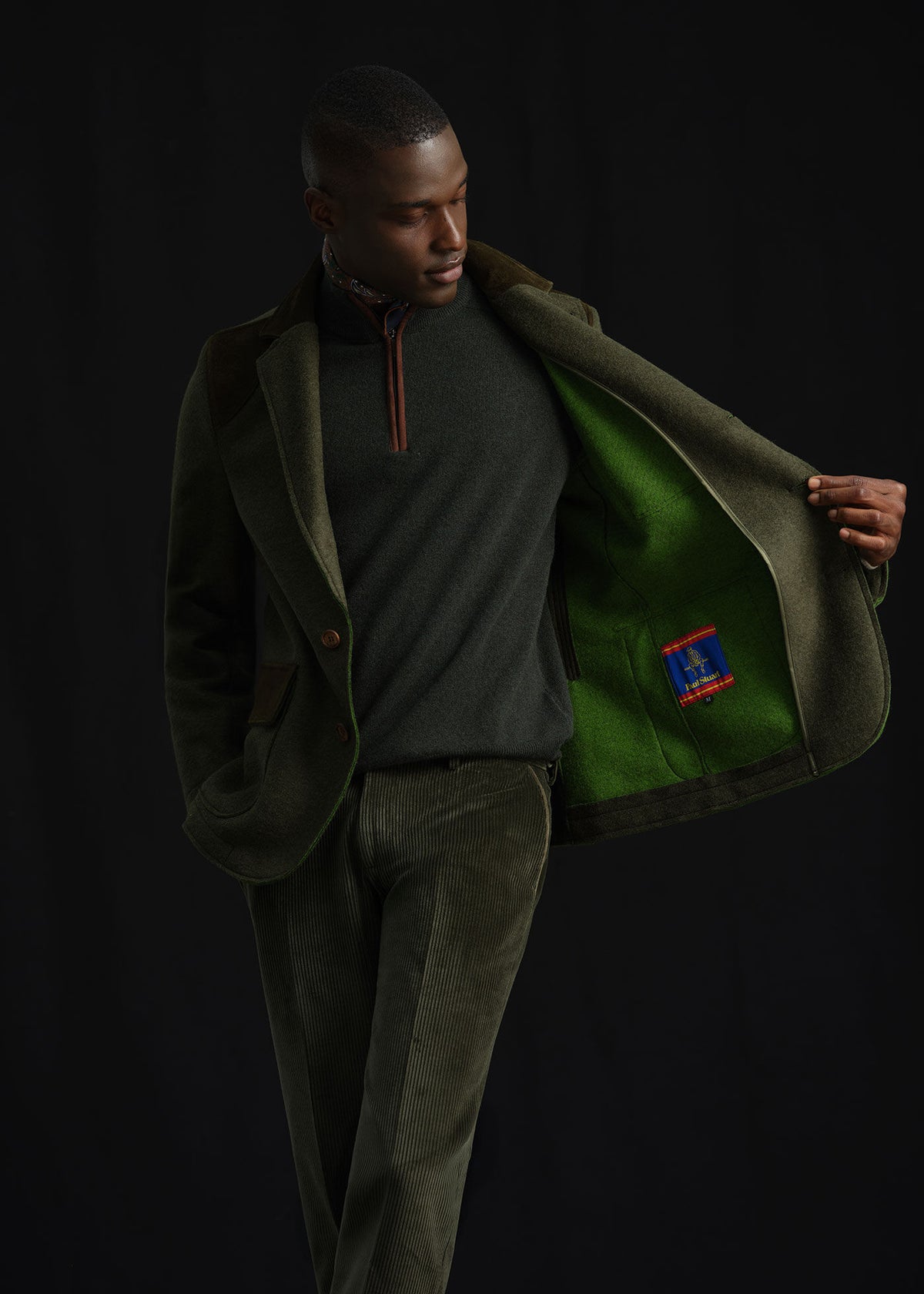 Paul Stuart New | Wool Jacket with Suede Details