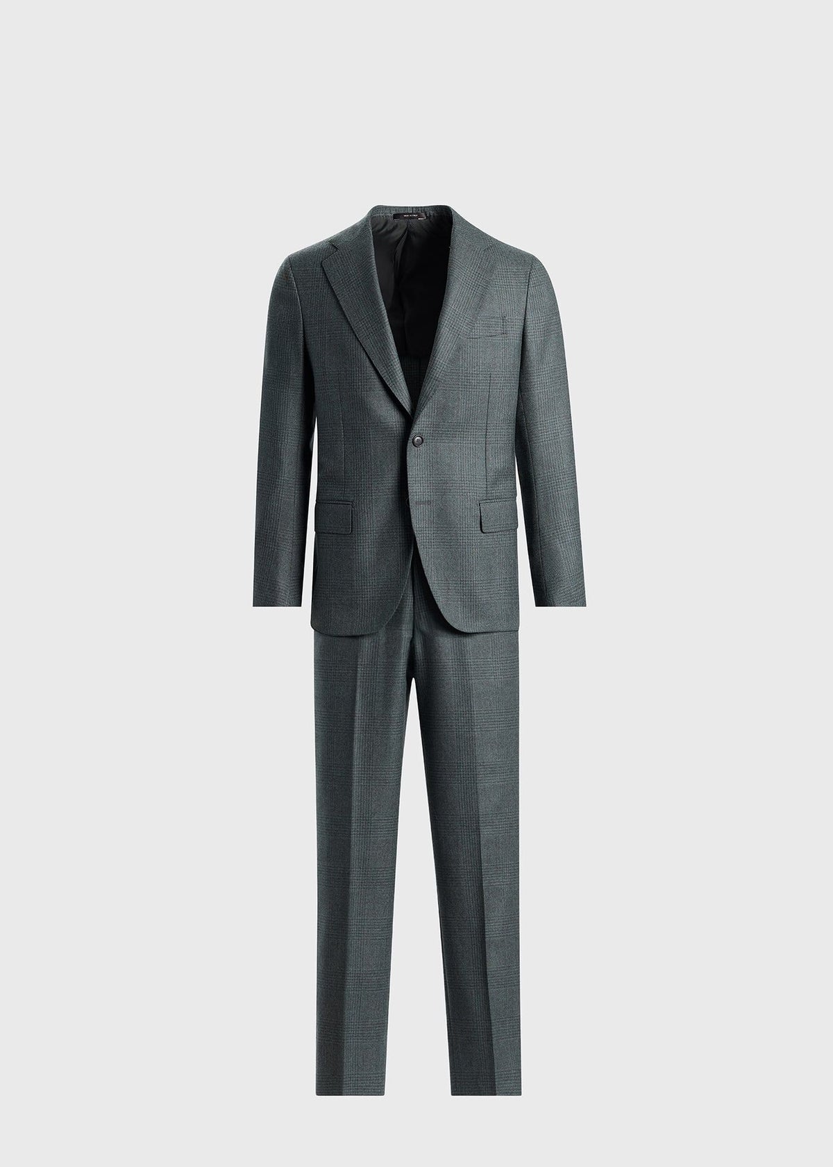 Paul Stuart Quality | Sage Tonal Plaid Flannel Suit