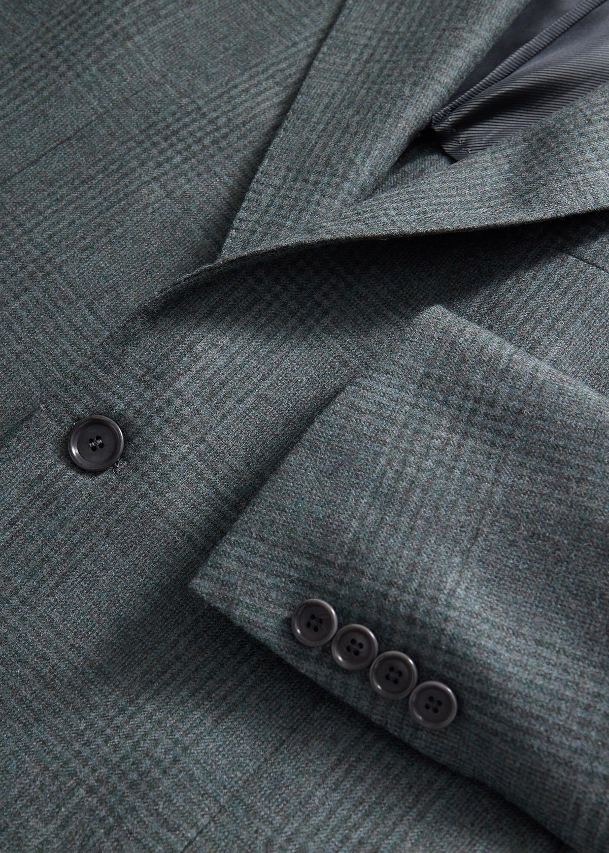 Paul Stuart Quality | Sage Tonal Plaid Flannel Suit
