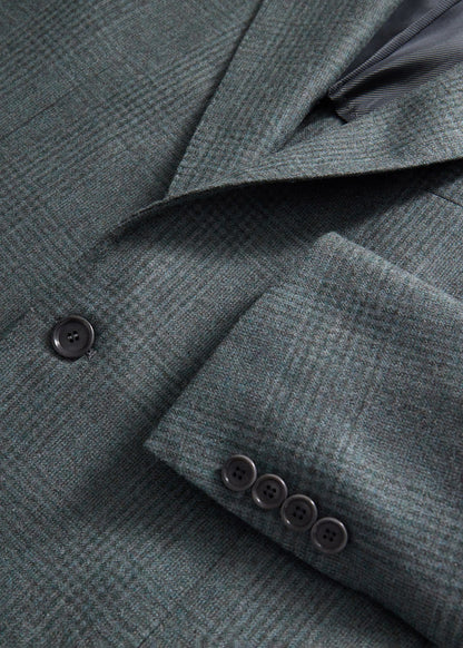 Paul Stuart Quality | Sage Tonal Plaid Flannel Suit