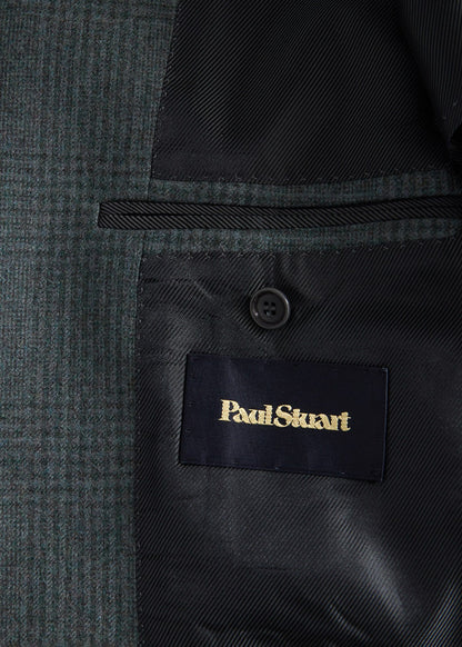 Paul Stuart Quality | Sage Tonal Plaid Flannel Suit