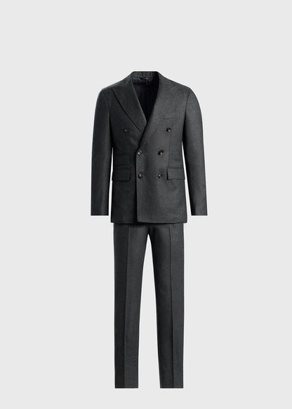 Paul Stuart Quality | Double Breasted Wool Houndstooth Suit