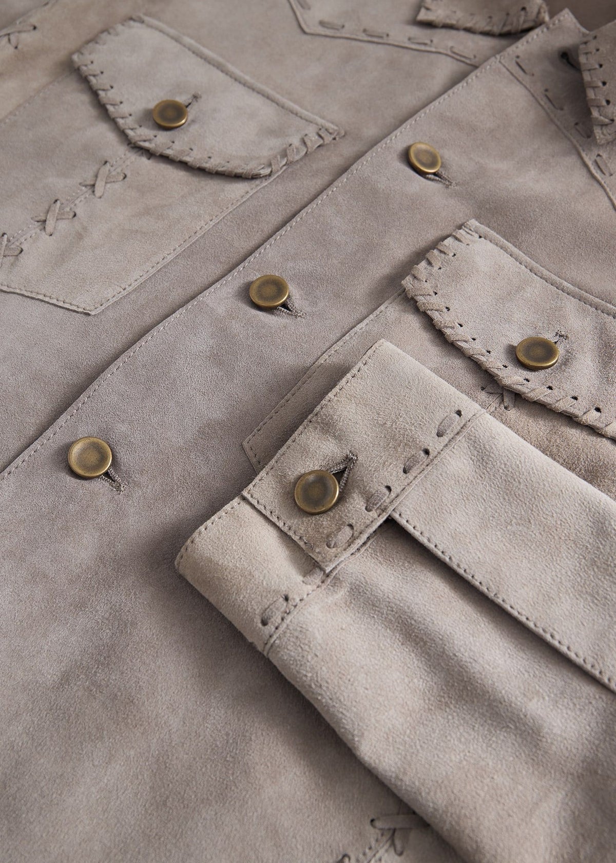 Paul Stuart Discount | Suede Whipstitch Jacket
