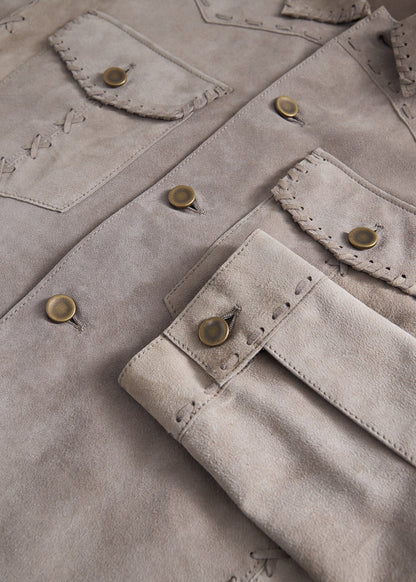 Paul Stuart Discount | Suede Whipstitch Jacket