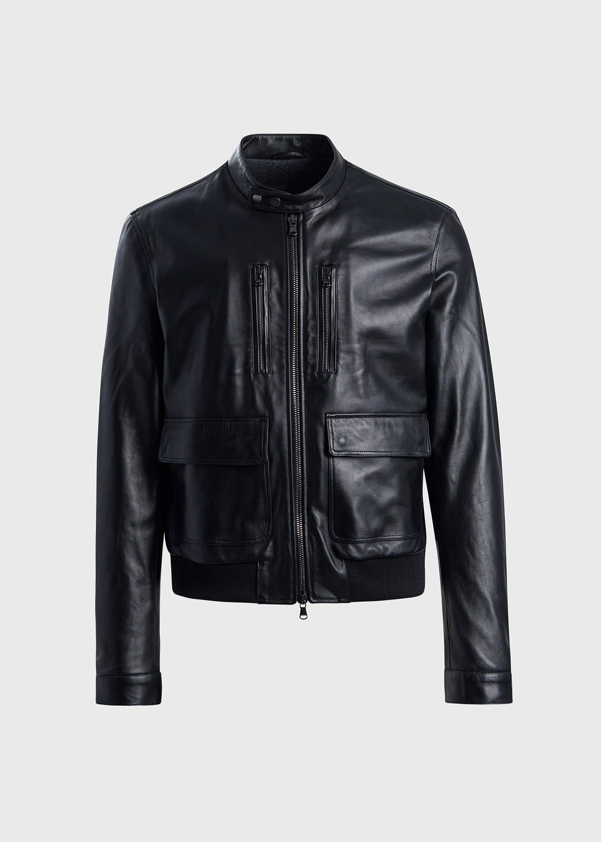 Paul Stuart Everyday | Modern Leather Bomber Jacket