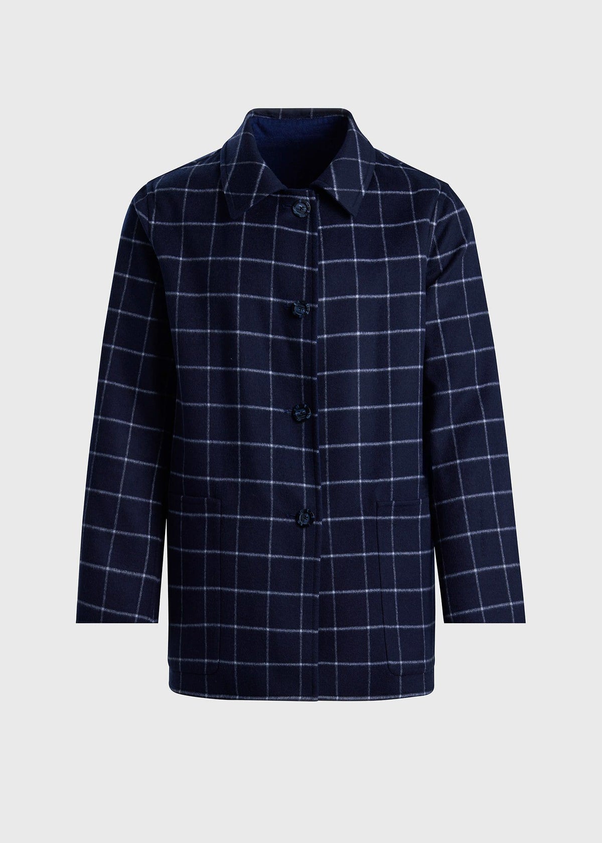 Paul Stuart Classic | Reversible Double Face Cashmere Mac Coat