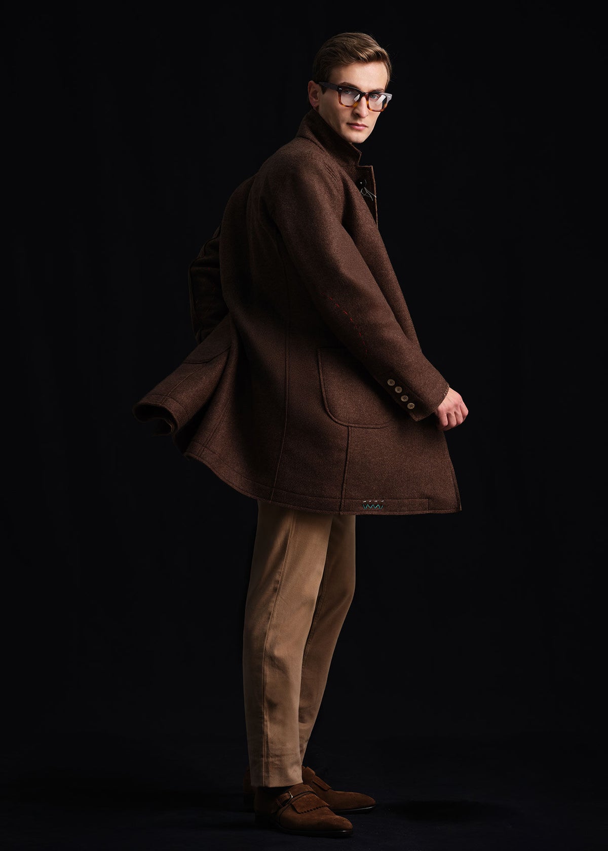 Paul Stuart Recommended | Wool Raw Edge Coat